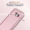 Luxury 2 in 1 TPU+PC Wire Drawing Phone Case With Plating Button for Samsung S7