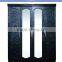 wardrobe 4 doors black color middle double mirror fashional design