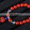 Red Cinnabar bead stretch bracelet for women girls 12styles