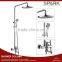 Sanitary ware bathroom bath shower set in brass faucet and brass slider rail