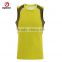 high quality running yellow colour vest for sales
