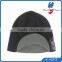 embroidery knit beanie with visor