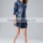 2016 Latest Fashion Wholesale denim dresses plus size ladies/women sexy dresses party night club dresses