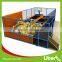 2016 Newly Landed Amazing Rectangular Children Used Trampolines for Sale with Basketball Games