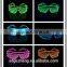 wholesale fancy led sunglasses with flashlight yellow sky blue, lime green ice blue pink el glasses