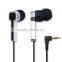 Retractable in ear stereo earphone with customized logo competitive price for smart phone