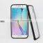Transparent Tempered Glass Back Protector With PC Bumper Cell Phone Cases for Iphone And for Samsung