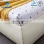 Bedroom Noble White Upholstered Leather Bed
