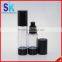 Nice black color plastic lotion pump cosmetic airless bottle 30ml 50ml
