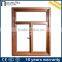 Popular wood grain finish aluminum window for waterproof