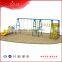 outdoor children plastic swing and slide