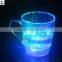 Environmeantal plastic material led flashing cup handle drinking cups for bars parties