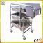Collecting hotel service trolley stainless steel cart have 5 Collecting