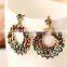 Seedbead Boho Earrings,Hollow Out Boho Earring,Geometric Aztec Diamond Earring,Tribal Earring