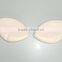 Foam silicon sel lip shape nude bra insert popular invisible push up custom bra pads