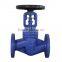 Manumotive globe valve for chemical fertilizer industry