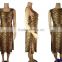 C1018 Good quality African dresses fashion design leopard pattern cotton fabric women dress 2016