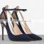 Temperament Leather Wholesale Leather Sandals 100% Handmade High Heel Shoes for Girl