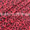black red leopard pattern nylon ultr thin Spandex print parachutewaxed denim jeans fabric