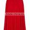 2015 New Arrival Ladies Fashion Linen Midi Skirt