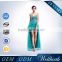 China Fashion Heavy Beaded Short Front Long Back Made to Order Aqua Color Bridesmaid Dresses Corset Back