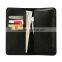 Simple style 5.5 inch mobile phone pu leather wallet