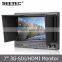 7" Color Tft Panel Broadcast High Resolution Hdmi Input and Output Battery Powered Lcd Video Monitor