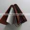 2016 new design A4 pu leather zipper portfolio, leather portfolio with calculator and pen