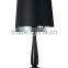 Decorative black vintage wooden table lamp