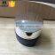50ml blue color round body triangle bottom cream glass jar with lid