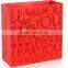 I Love YOU Paper Bag bright red color with Gold red printed