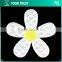 Yellow Smiling Black Flower White Twill Fabric Embroidery Clothing School Uniform Patches