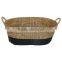 Beautiful Water Hyacinth Fruit Basket/ Fruit Tray With Handle Woven Storage Basket