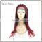 lace front african braided wig 26" premium synthetic african braided wig top quality red color african braided wig