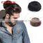 fashion original clip on man bun wig natural black color