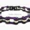 Shenzhen Jewelry 316L Stainless steel bracelet Jewelry motorcycle chain bracelet /purple bicycle chain bracelet/crystal bracelet