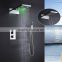 stainless steel led rainfall shower panel set 2 function showerhead rain and waterfall with led light