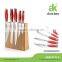 New design double sides magnetic rubber / bamboo knife block                        
                                                Quality Choice