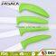 KC1308 New Design zirconia blade rubberized ABS handle 6PCS ceramic knife set with acrylic stand