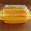 Hot sale reusable plastic butter dish/container with customer printing