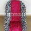 Baby Car Seat Cover Protector Teal Zebra With Hot Pink Minky Toddler Car Seat Cover                        
                                                Quality Choice