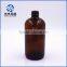 16oz amber color pharmaceutial boston round glass bottles with Trigger Sprayer