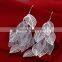 >>>> 925 sterling silver jewelry earring polish leaf drop jewelry earring wholesale and retail/