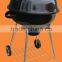 portable chracoal bbq with round shape ,easy to carry for outdoor