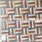 Strip shape aluminium material metal mosaic tiles for backsplash