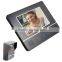 hot sell 7inch digital door peephole viewer,digital peephole viewer 2G SD card