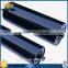 Rubber coated conveyor rollers, belt conveyor joint, belt conveyor for used tire recycling industry