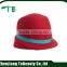 women red plain felt hat