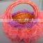 3Sets lace basket food and fruit wicker basket