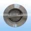 Retainerless dual-plate check valves